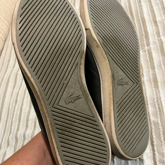 Lacoste Mens Shoes Size 12 Black Sneakers - Picture 9 of 10